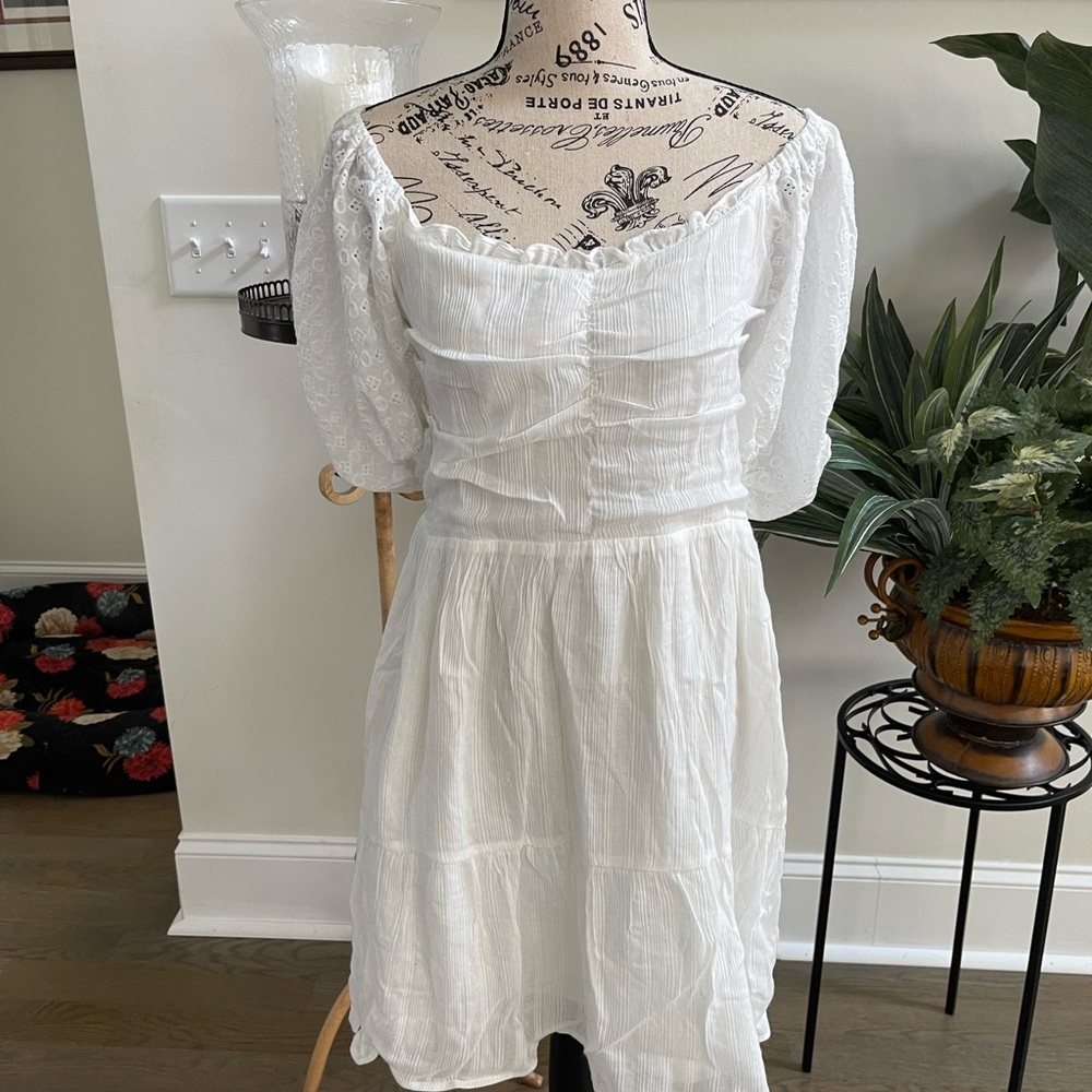 HOST PICK Heartloom white Ceila Eyelet dress color eggshell $99